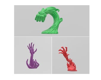 Bigbies Hand - all 3 poses - 3d printable STL file by Arsenal Tabletop