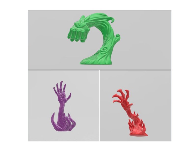 Bigbies Hand all 3 poses 3d printable STL file by Arsenal Tabletop image 1