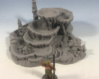 Skyless Realms - B STOCK -  Wet Cavern Rock Pool- EC3D Gaming Terrain for 28mm Tabletop Gamers