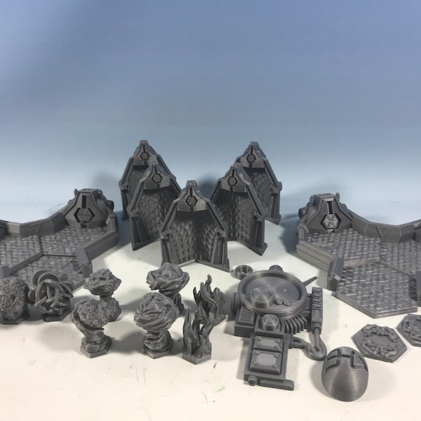 Blackstone Fortress Compatible  - Dragon's Rest Tri Hex Citadel Custom Markers, portals, and transports - US Shop - Blackstone Fortress