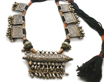Traditional Kantardha Silver Tribal Vintage Nomad Necklace