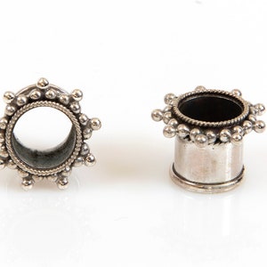 Ear Tunnels - Silver - Stars & Dots