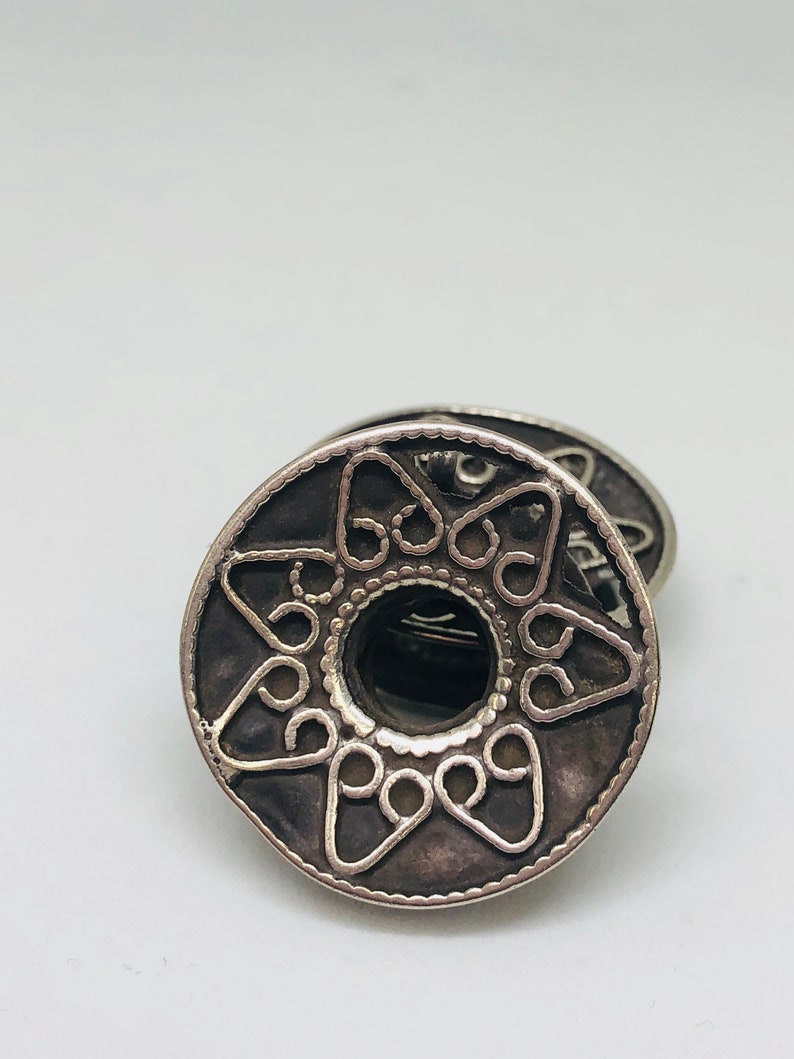 Vintage Silver Tribal Earrings Nomad Jewelry
