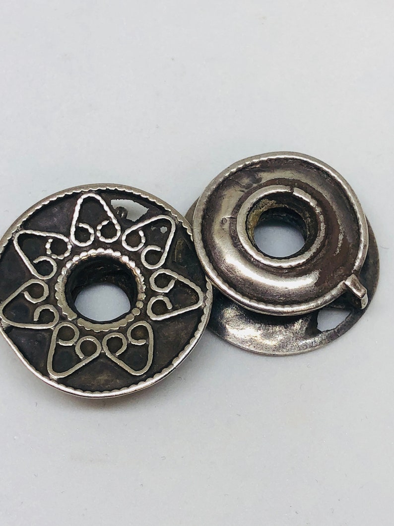Vintage Silver Tribal Earrings Nomad Jewelry