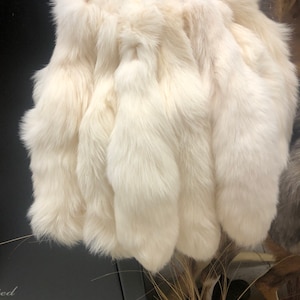 Artic fox tails and silver fox tails