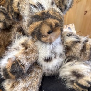 Handmade fur teddy bear