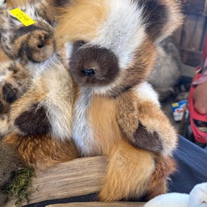 Handmade fur teddy bear