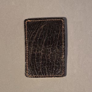 Cartera minimalista - Parte trasera de piel de pata de avestruz - The Squire