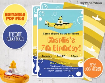 Beatles Birthday Etsy