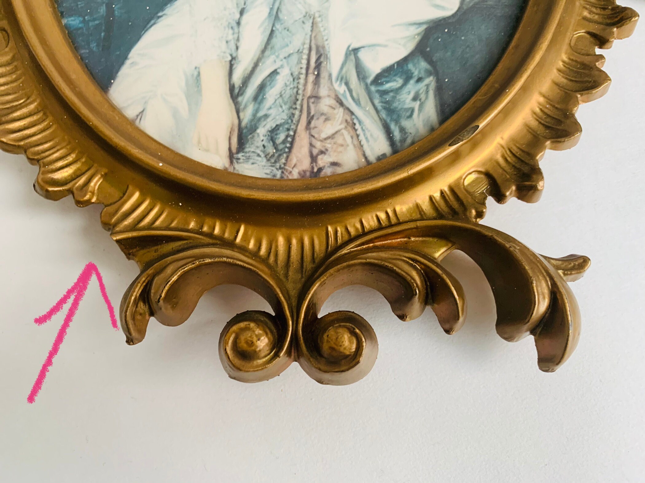 Large Antique Italian Framed Victorian Wall Art Made in Italy Etsy UK