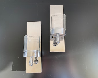 Set of 2 Menu Denmark Wall candleholders Original label. Never used.