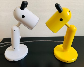 Lot de 2 Lampes Krux Ikea Girafe Lampe Led Design Monica Mulder jaune blanc