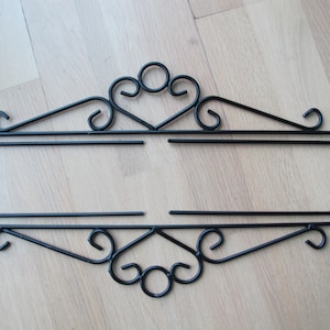 LARGE 47cm Vintage Embroidery Hengers Vitage Metal Hengers Wall Decor Quilt Hengers Medieval decor Norwegian Scandinavian 1970