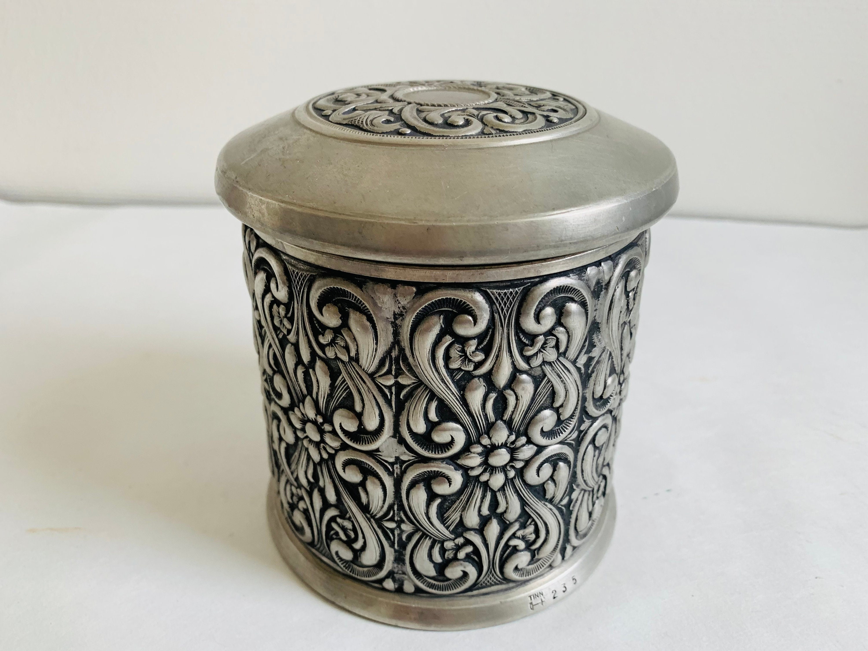 Vintage Pewter Box Norwegian Pewter Hagness Pewter Etsy
