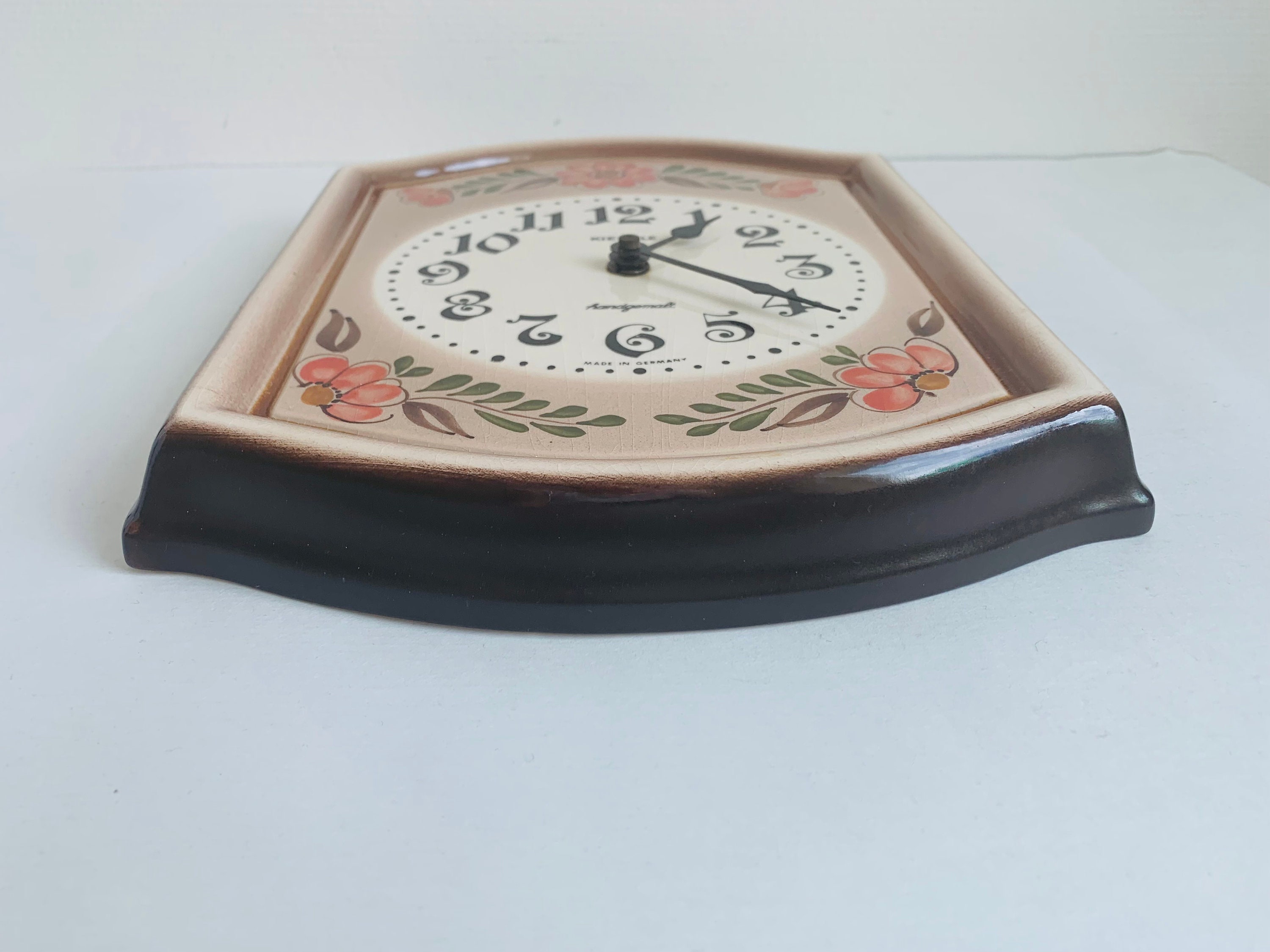 Vintage Kienzle Wall Clock Kitchen Cottage Clock Germany 1970 Etsy