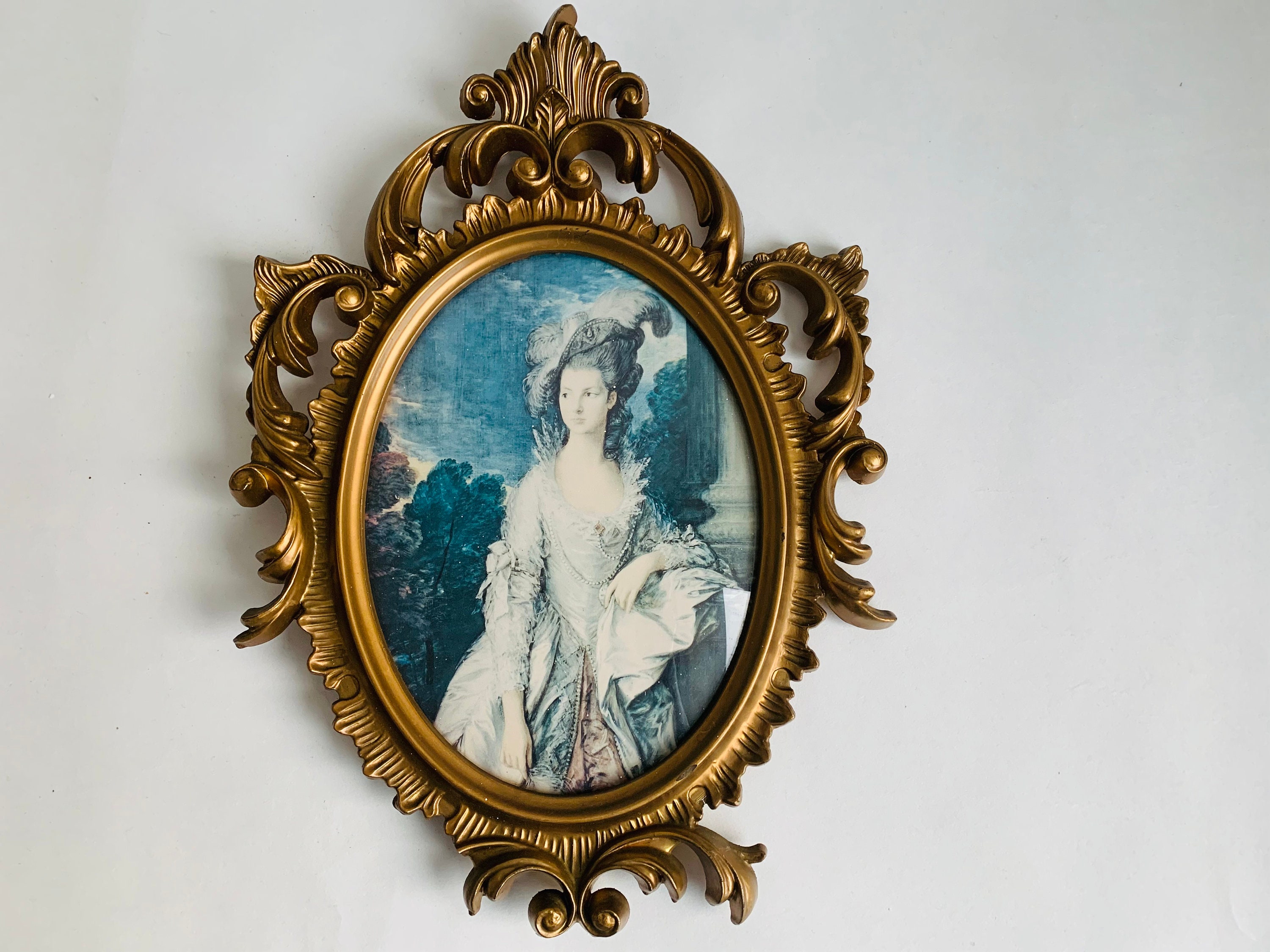 Large Antique Italian Framed Victorian Wall Art Made in Italy - Etsy UK