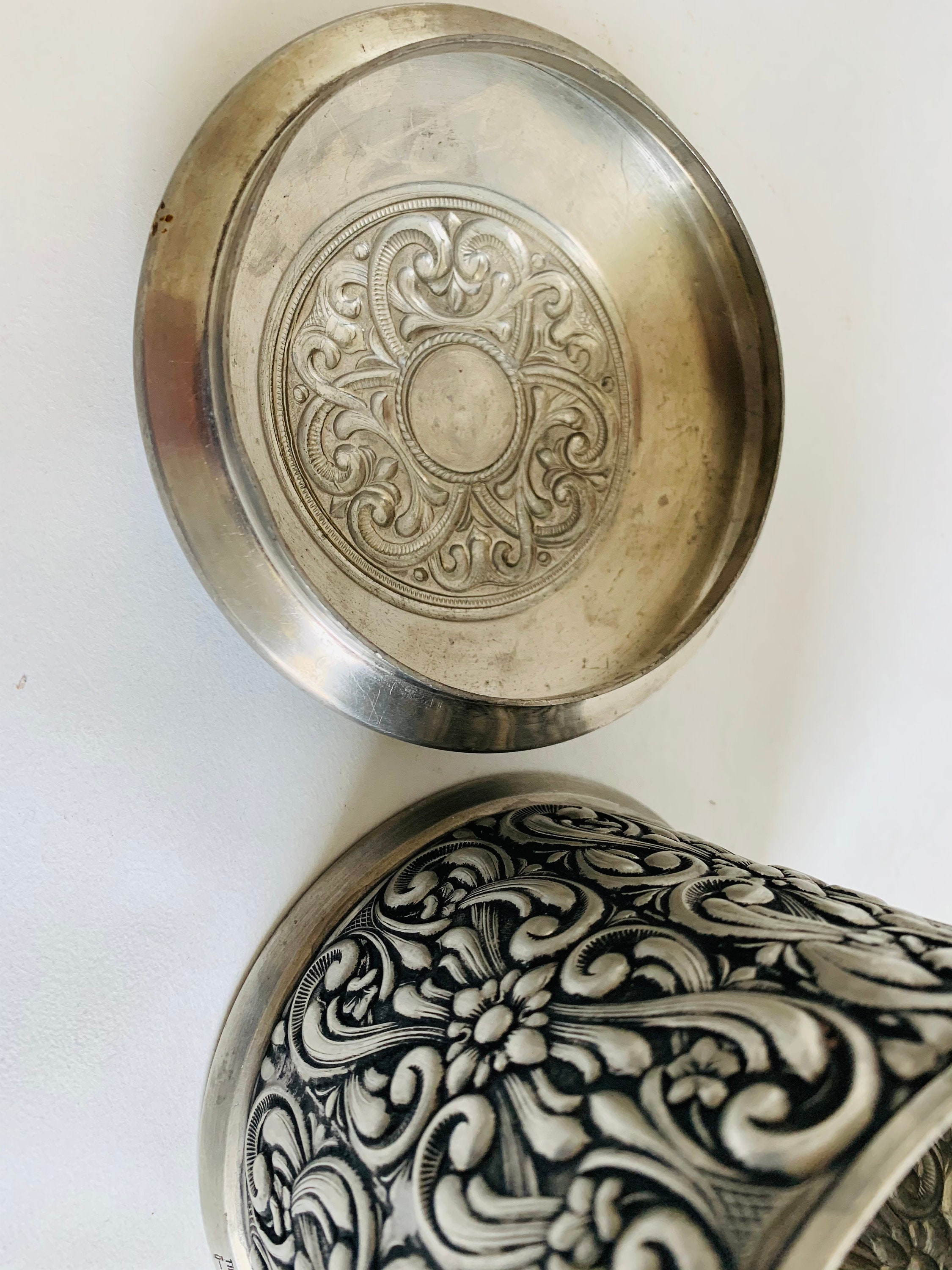 Vintage Pewter Box Norwegian Pewter Hagness Pewter Etsy