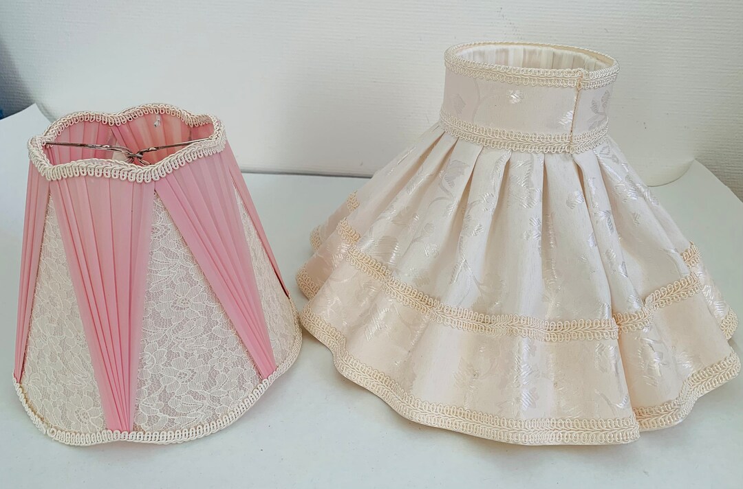 Set of 2 Vintage Shades. Vintage Lamp Shades. French Style. Etsy