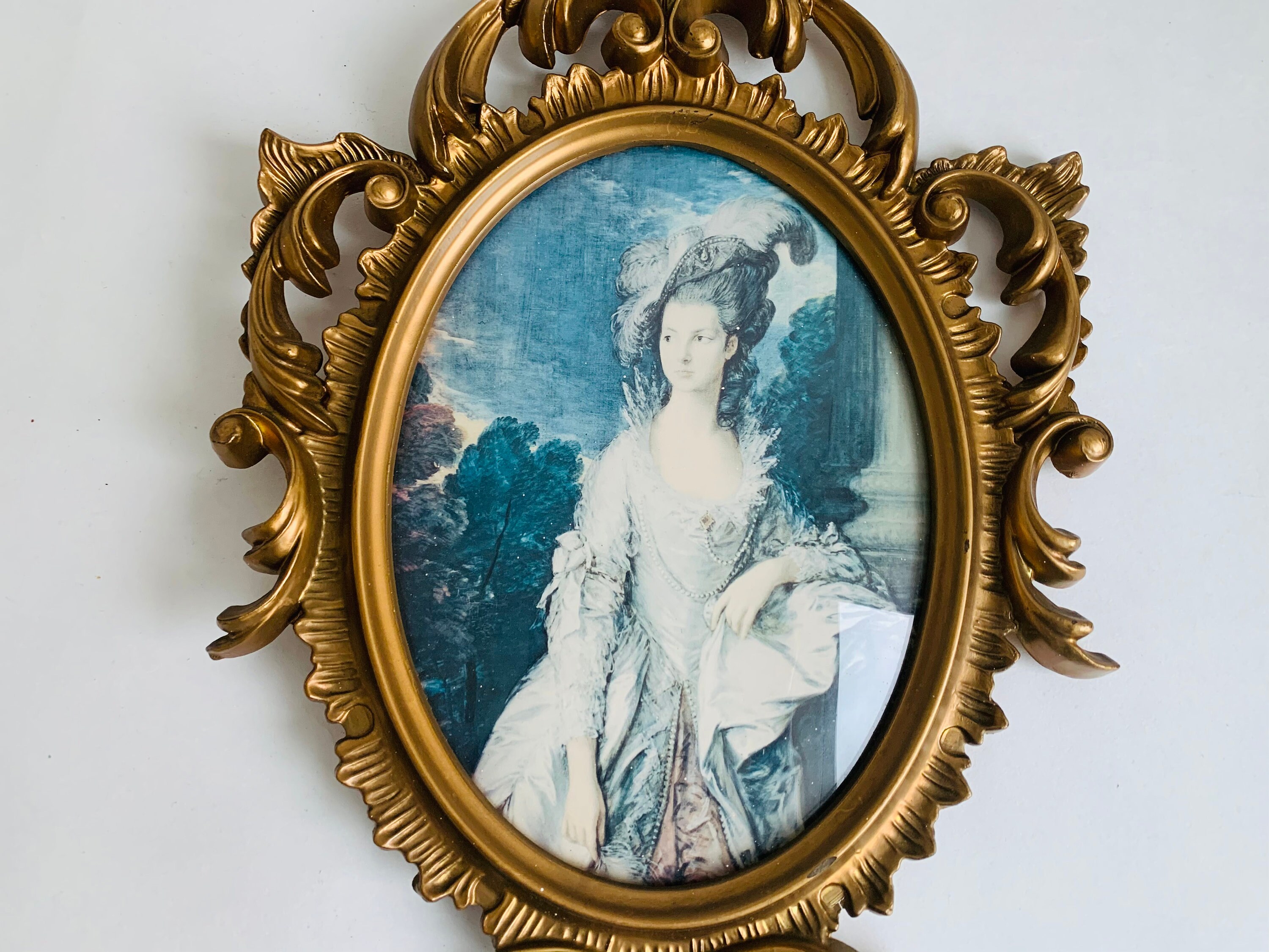 Large Antique Italian Framed Victorian Wall Art Made in Italy Etsy UK