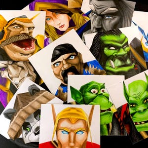 Personagens low poly mas 8K - ARTES ORIGINAIS - Desenho de quadrinhos NOVO Filme Arte de parede decoração design premium ideia de presente