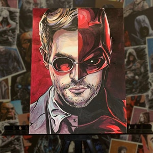 Alter ego superheroes ORIGINALS ARTS Drawing Comics NEW Movie Wall Art decor premium design gift idea Daredevil