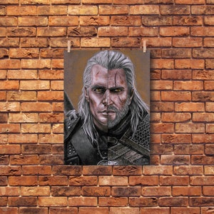 Geralt of Rivia Two Face - The Witcher - PRINT