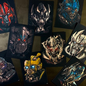 Transformers - IMPRESIONES - Póster de la película Cómics NUEVOS Diseño de impresión premium para decoración de pared Idea de regalo