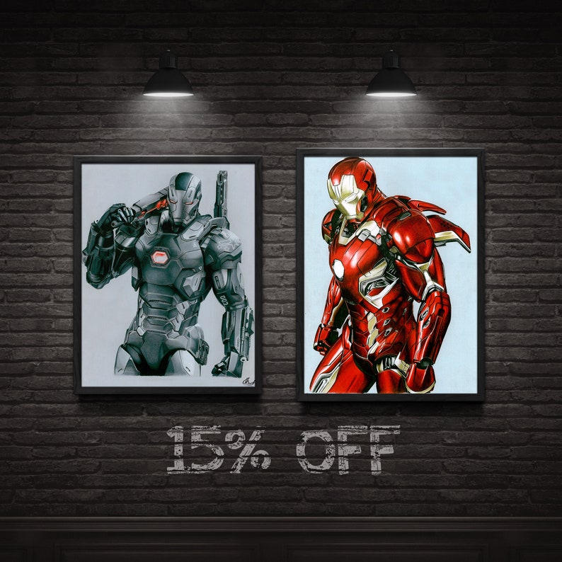 Iron Man War Machine Original Arts