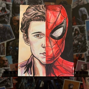 Alter ego superheroes ORIGINALS ARTS Drawing Comics NEW Movie Wall Art decor premium design gift idea Spider-Man