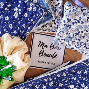 Ma Box Beauté Personnalisée - Tissus fleuris Façon Liberty - Fait Main en France