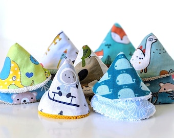 Tenda Teepee anti-pipì per neonati in cotone Oeko-Tex - 50 piccoli disegni di animali