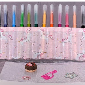 Pochette à Dessin Licorne - Cadeau pour Petite Fille - Fait Main en France