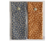 Electronic Cigarette Case in Fabric With Japanese Forget-me-not Flower Pattern