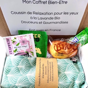 Coffret Bien-être Personnalisé pour Femme - Cadeau avec Coussin Relaxant, Douceurs et Gourmandise