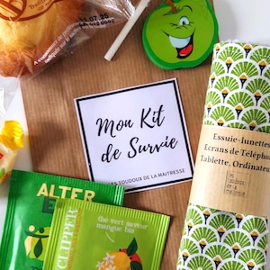 Kit de Survie pour Maître - Cadeau Professeur, Collègue - Fait Main en France