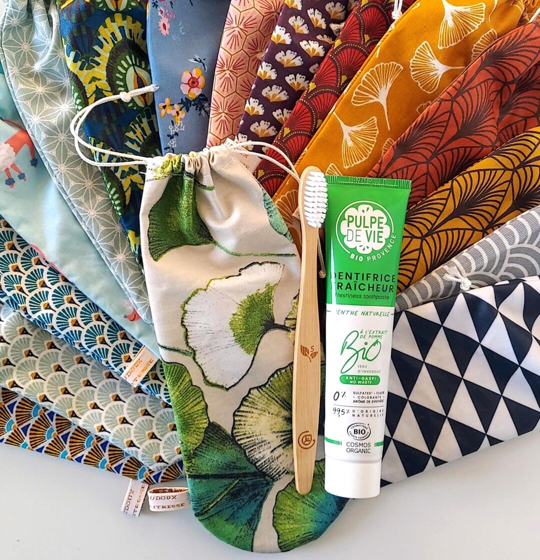 Toothpaste Case Candy Rounded Toothbrush & Toothpaste Case With Coated Fabric Cords - Etsy