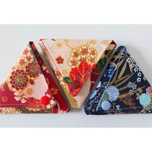 Petite Pochette Japonaise en Tissu - Porte-Monnaie, Clé & Écrin à Bijoux- Fait Main en France