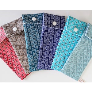 Pochette pour Vape Sur Mesure - Tissu Motif Japonais 6 Coloris - Fait Main en France