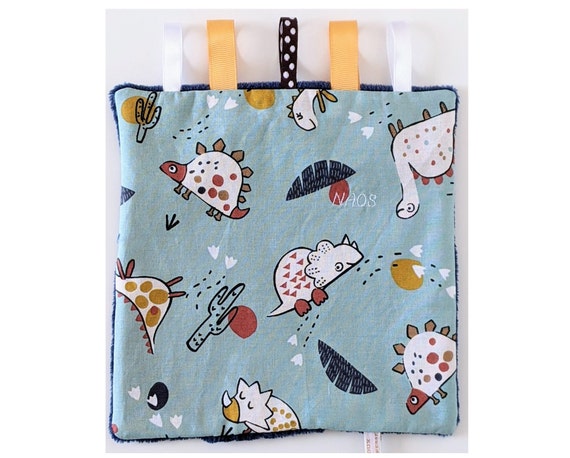Doudou Plat Personnalisé en Tissu Oeko-Tex - Fait Main en France