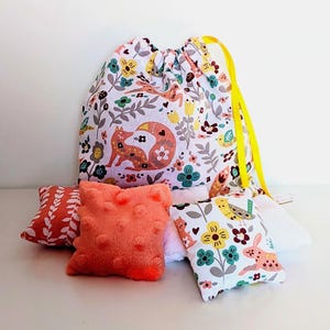 Coussins Sensoriels Montessori - Toucher, Odeurs & Bruit - Adorés par mes Petits Elèves - Fait Main en France
