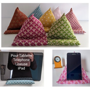 Support de tablette doux avec poche, oreiller doux multi-angle, support  pour tablette, support pour tablette, iPad, liseuse, lit, canapé,  smartphone