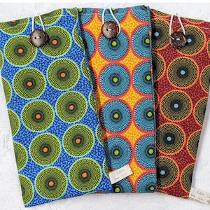 Étui à Lunettes & Téléphone Personnalisé - Tissu Motif Wax - Fait main en France