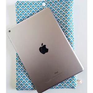 Housse Molletonnée pour Liseuse, Tablette & iPad - Tissu Japonais 9 Coloris - Fait Main en France