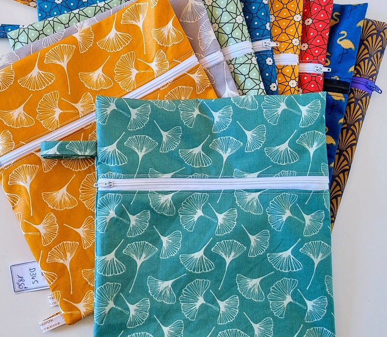 Pochette Imperméable à Maillot de Bain, Motif Nageuses, Idéale pour la Piscine, Cadeau Fait Main en France image 9