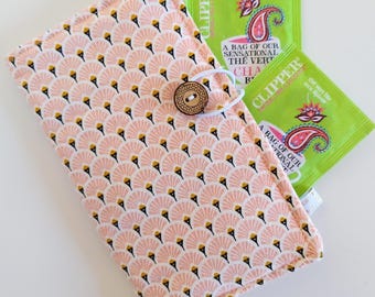 Cotton Tea & Herbal Tea Bag Holder Pouch, Japanese Pattern, 9 Colors