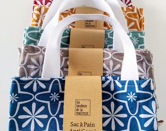Customizable Vintage Style Fabric Bread & Baguette Bag