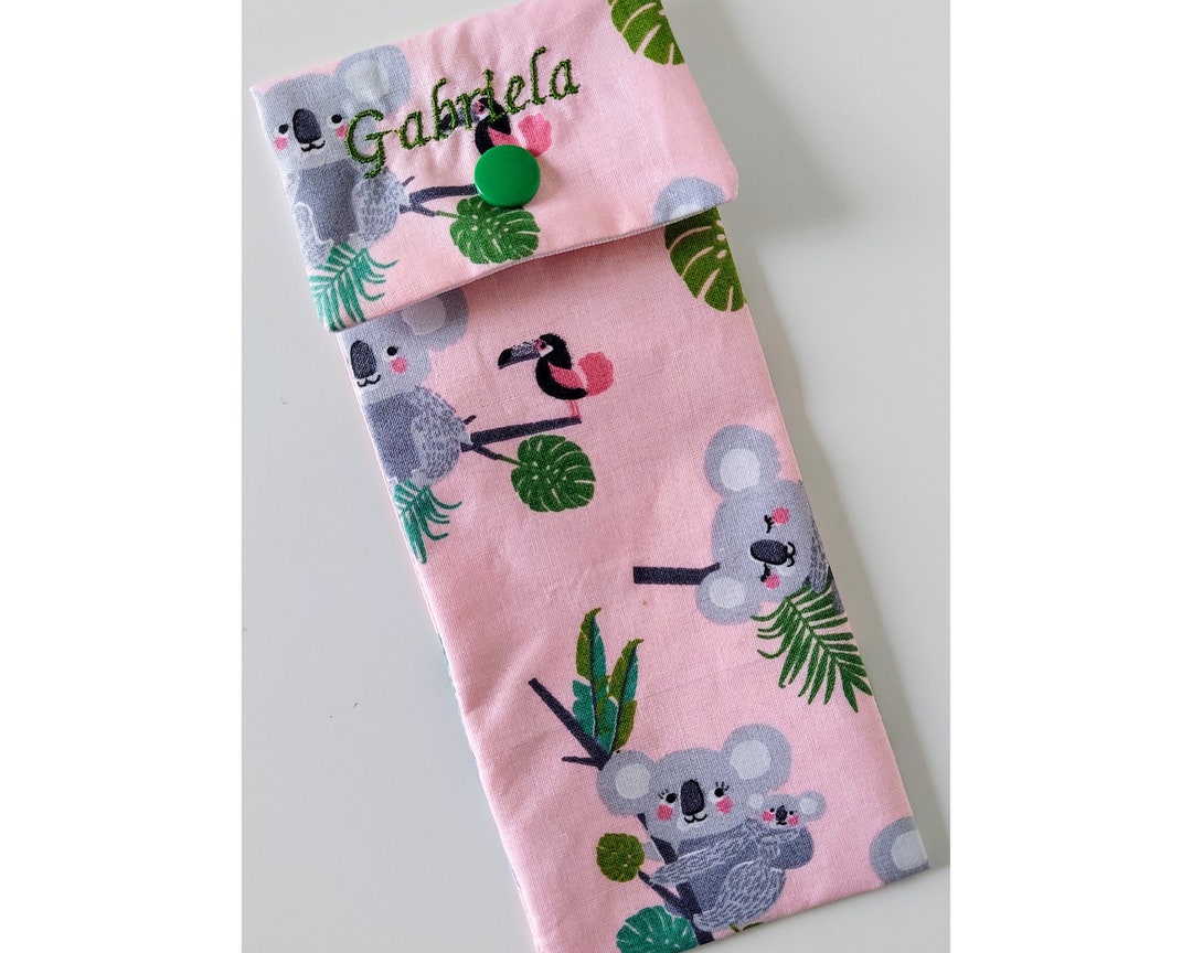 Koala Toothpaste Children's Toothbrush & Toothpaste Case in Coated Cotton With Koala ...