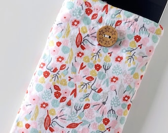 Personalized Liberty Floral Fabric Glasses & Phone Case