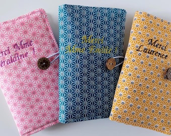Japanese Pattern Fabric Tea & Herbal Tea Bag Holder Pouch, 4 Colors