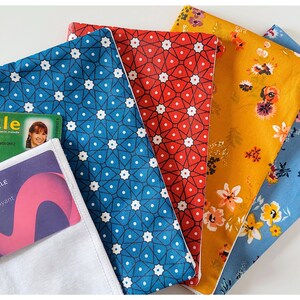 Porte Ordonnance, Carte Vitale & Documents de Santé  - Tissu Enduit Imperméable - Fait Main en France